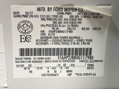 2017 Ford Taurus Limited