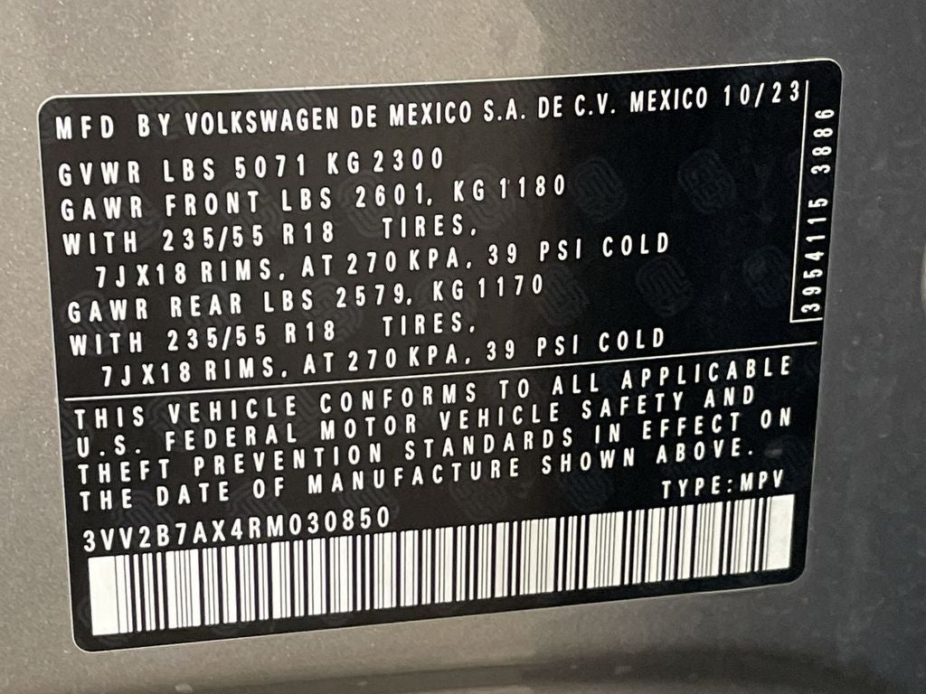 2024 Volkswagen Tiguan SE